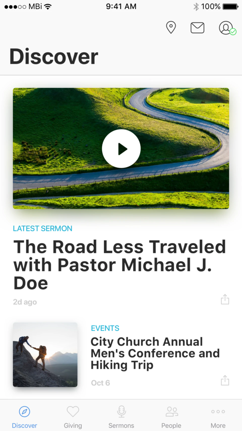 screenshot of MinistryOne