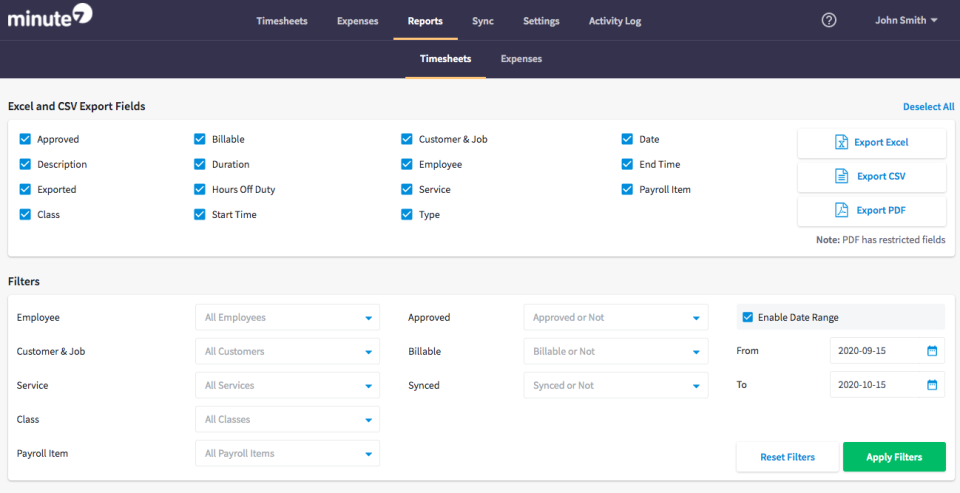 screenshot of Minute7