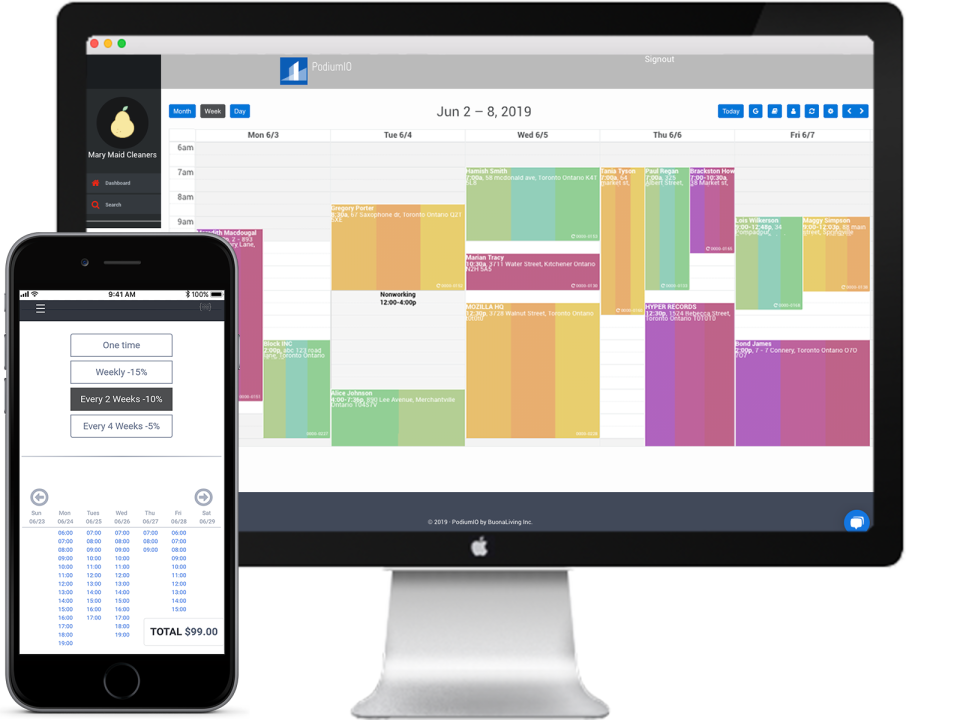 screenshot of MioCommerce
