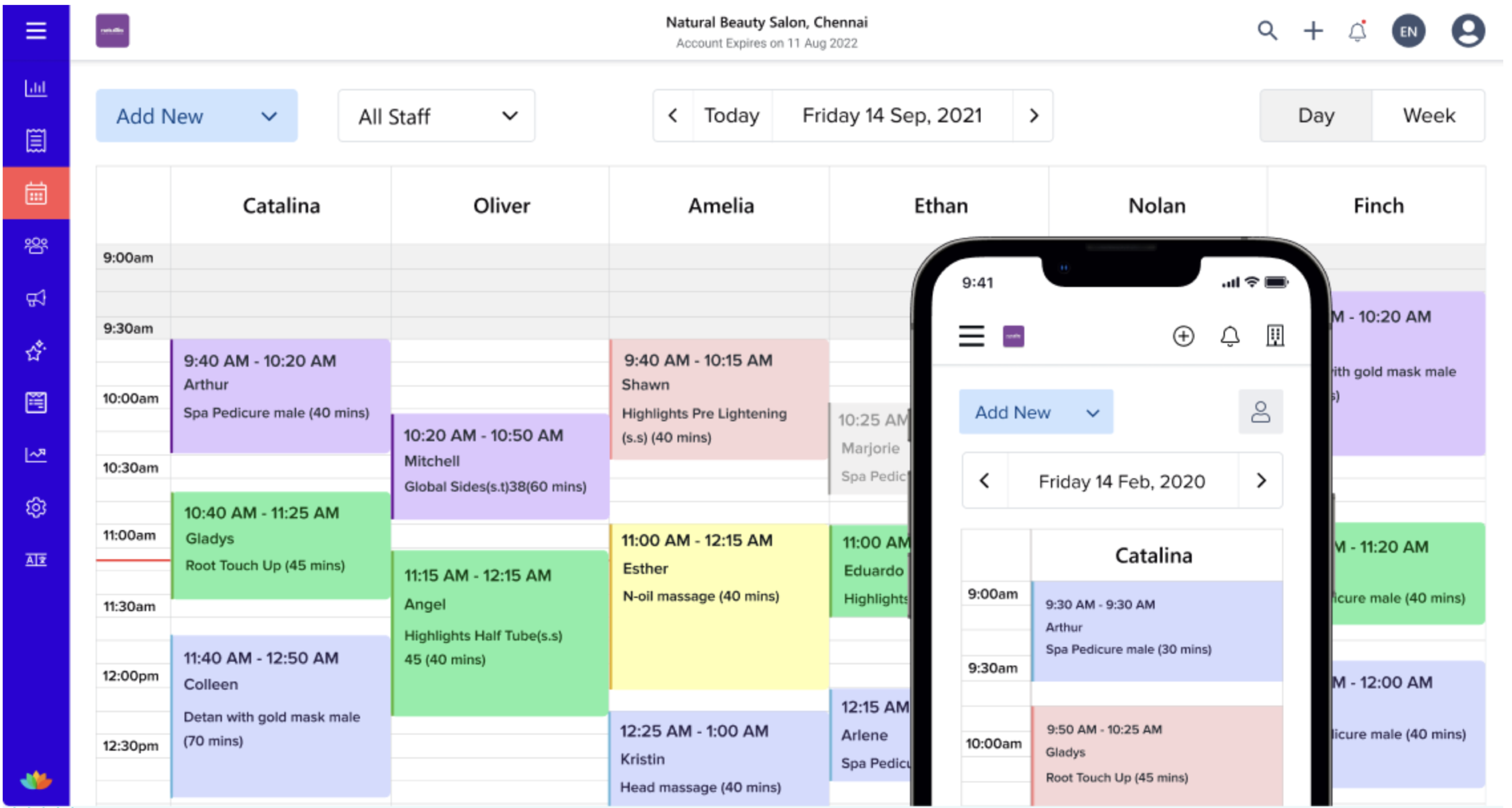 screenshot of MioSalon