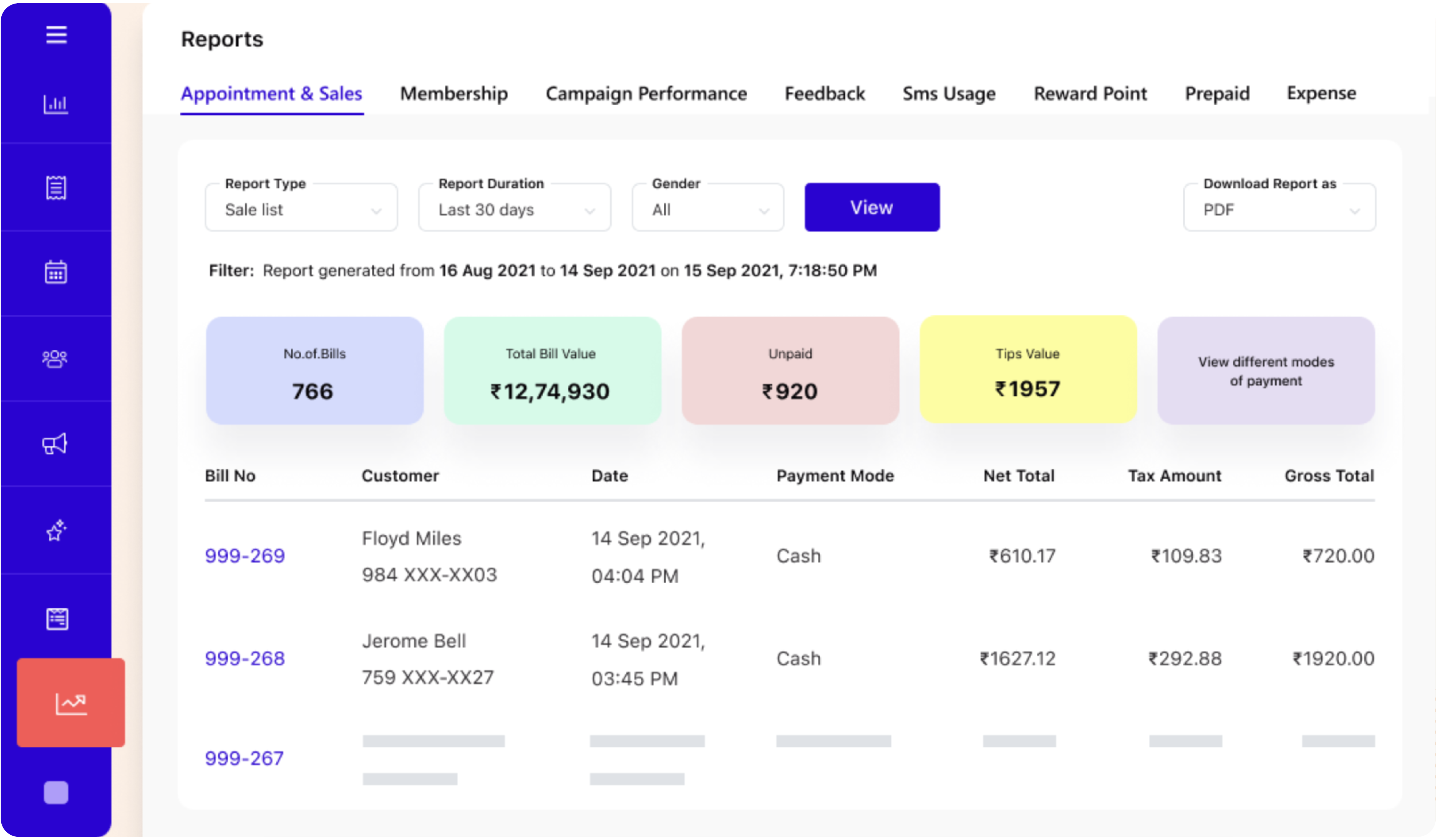 screenshot of MioSalon