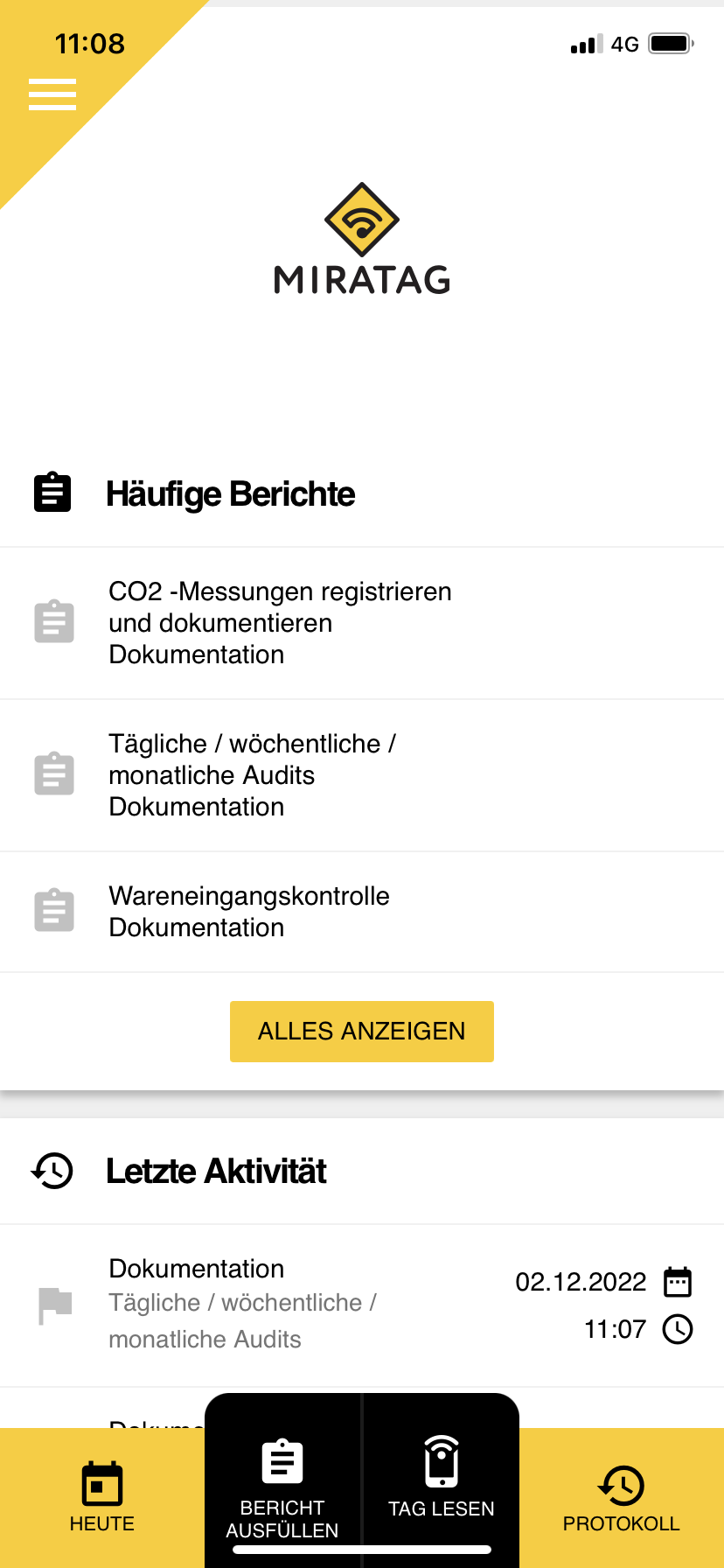 screenshot of Miratag