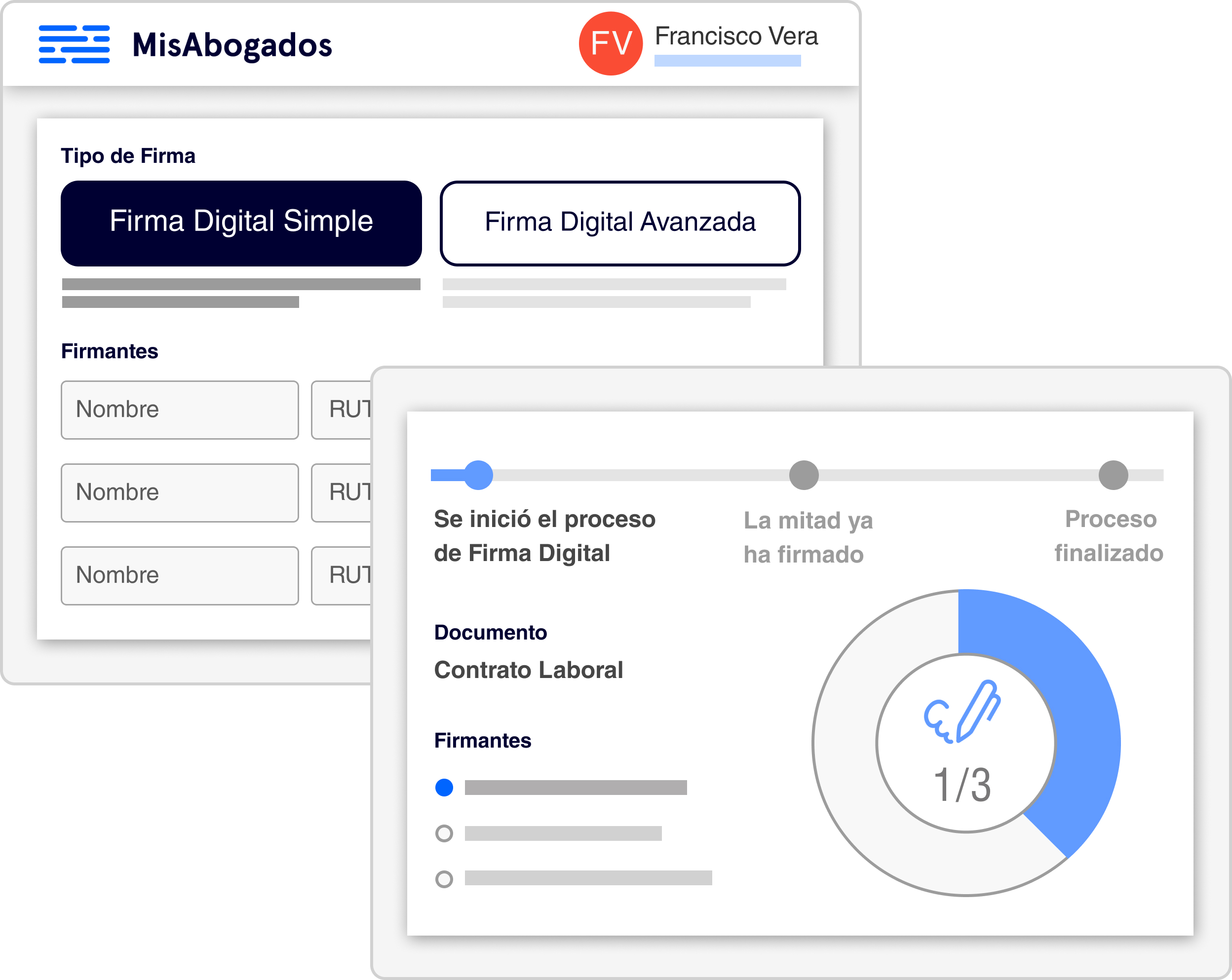 screenshot of MisAbogados