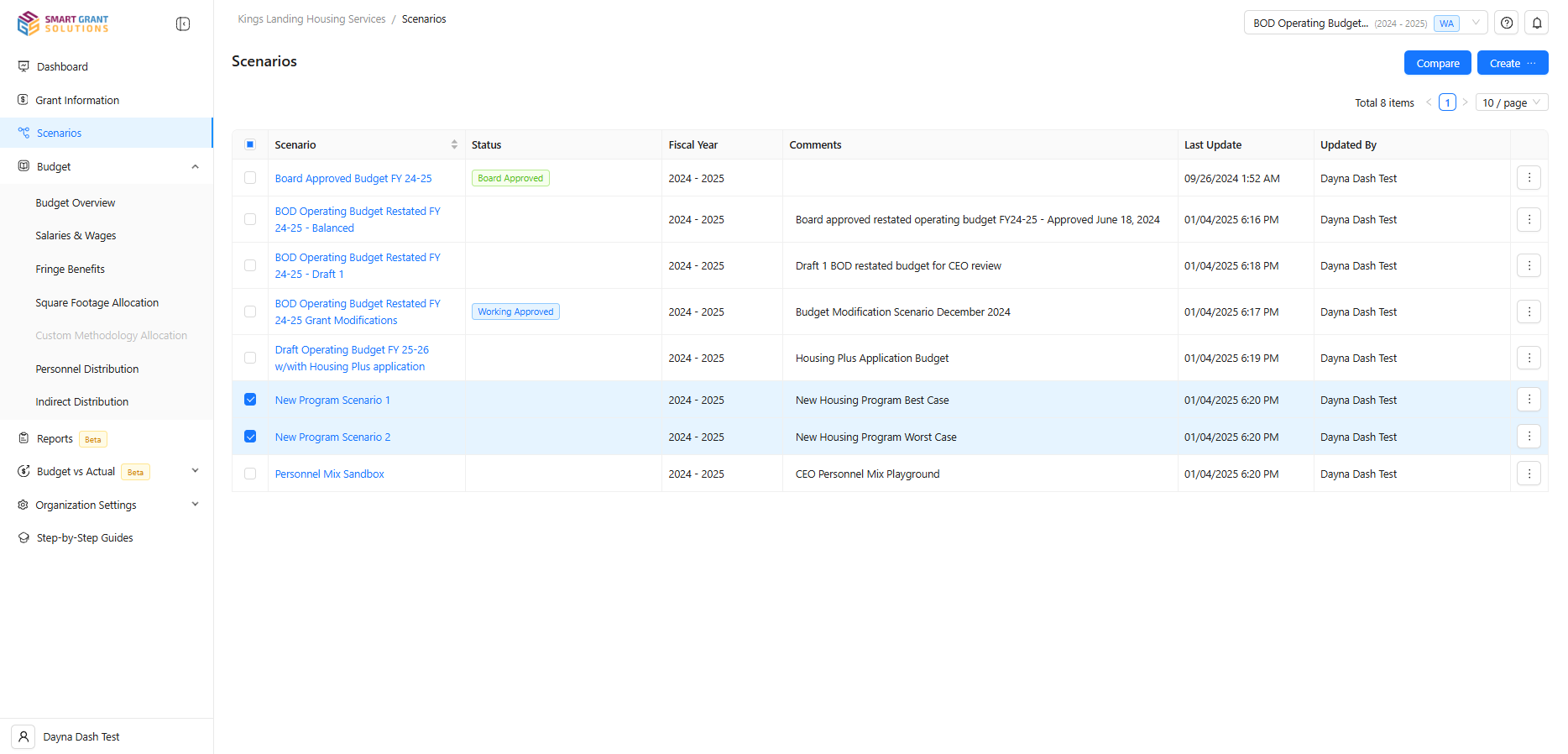 screenshot of MissionGranted