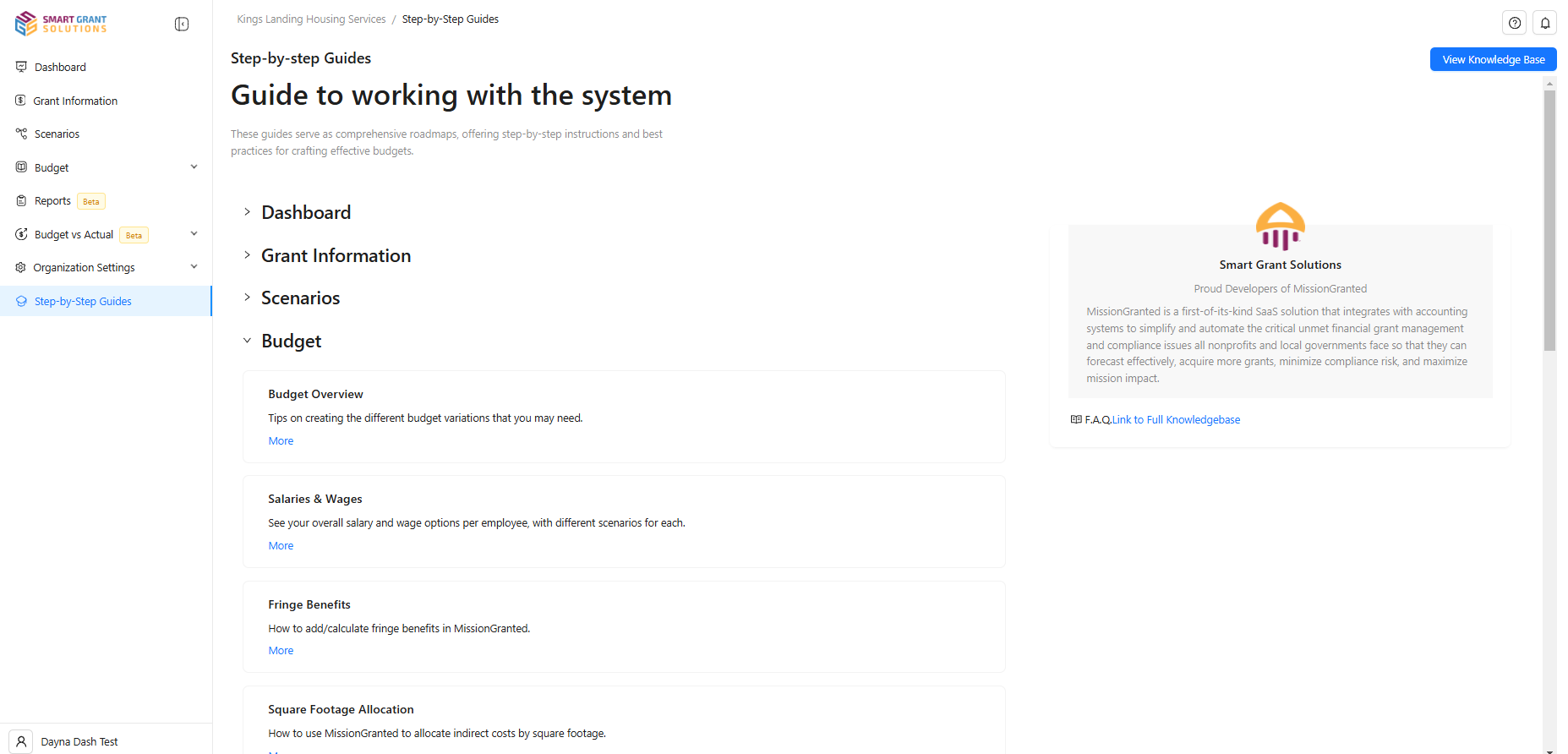 screenshot of MissionGranted