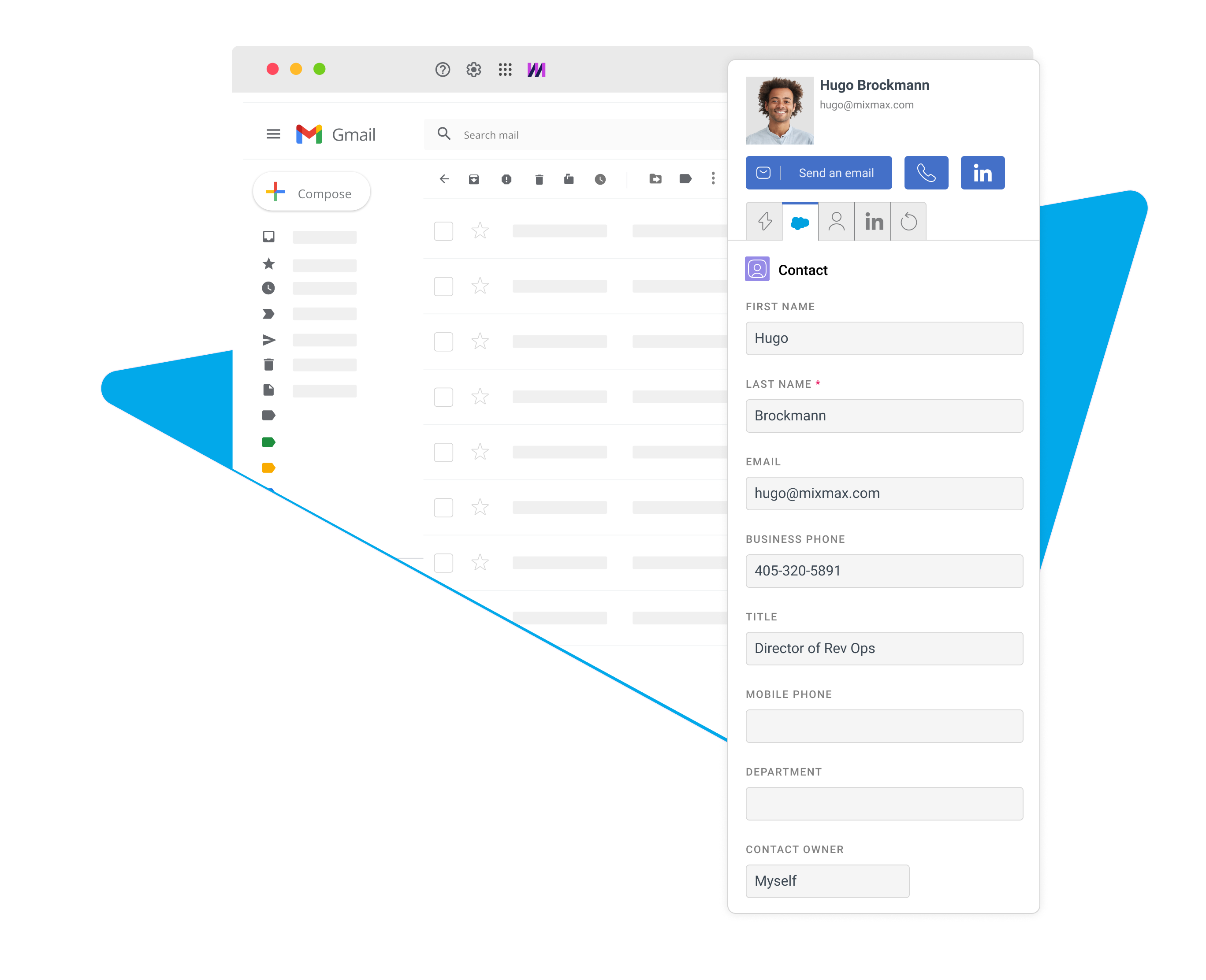 screenshot of Mixmax