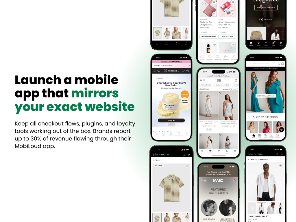 screenshot of MobiLoud