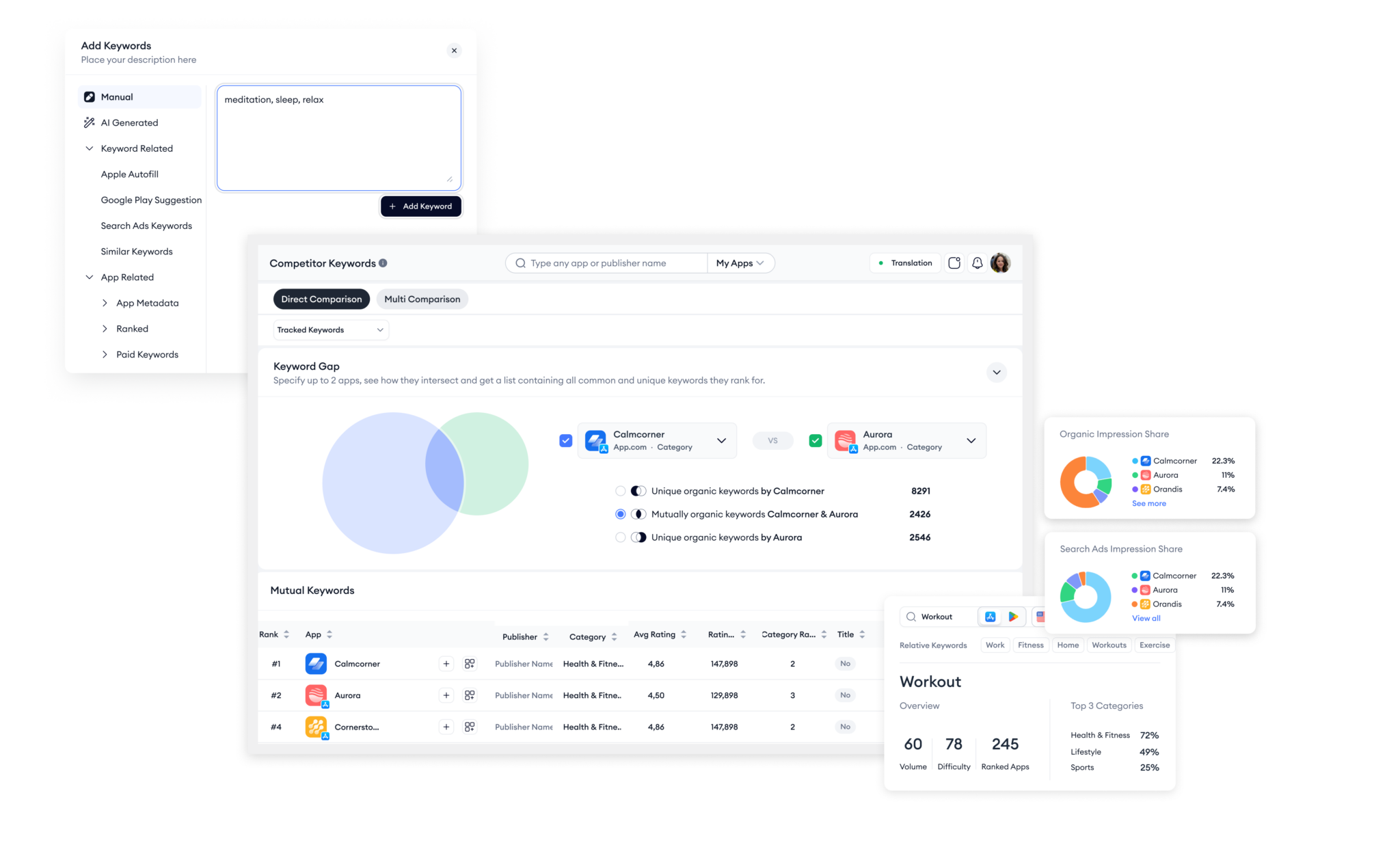 screenshot of MobileAction