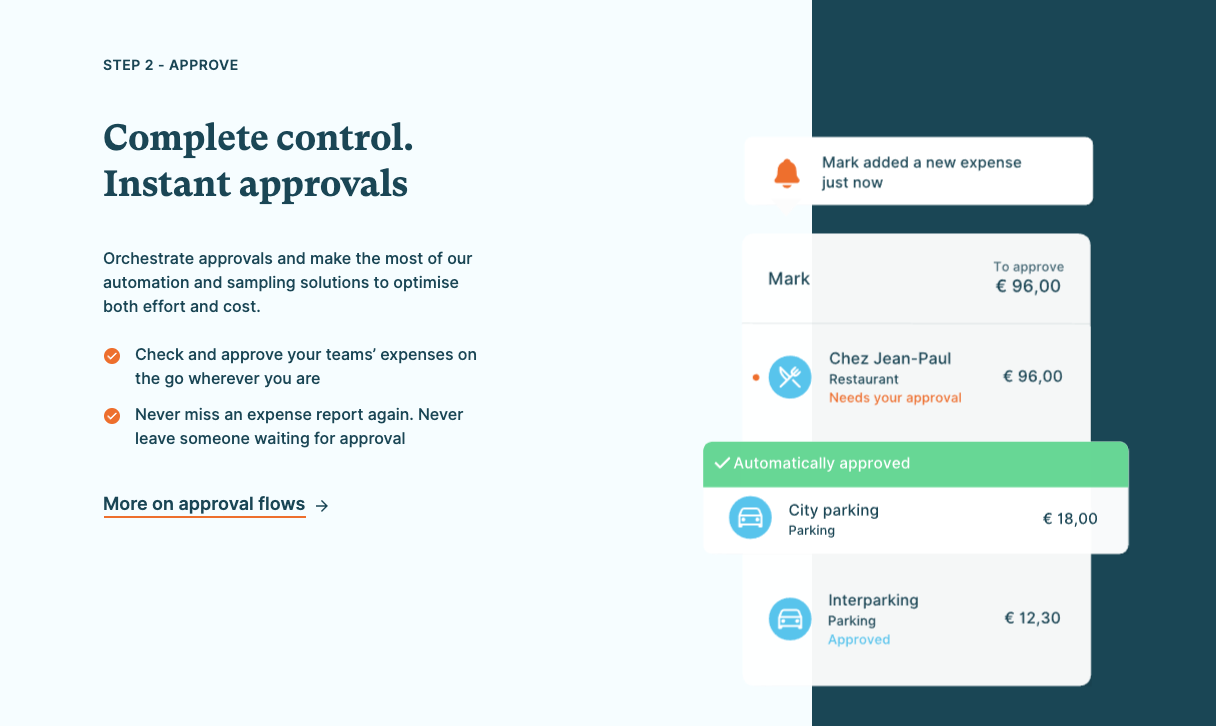 screenshot of Mobilexpense