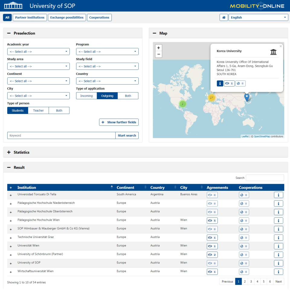 screenshot of Mobility-Online