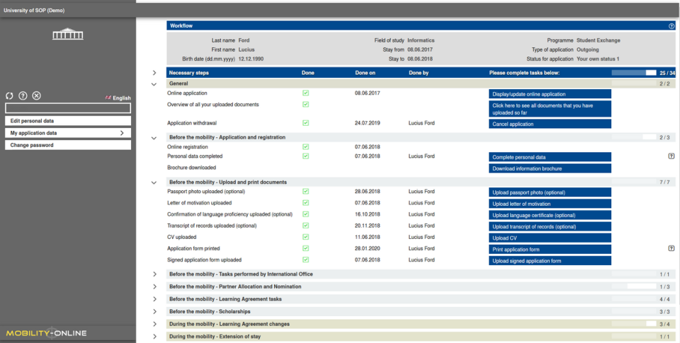 screenshot of Mobility-Online
