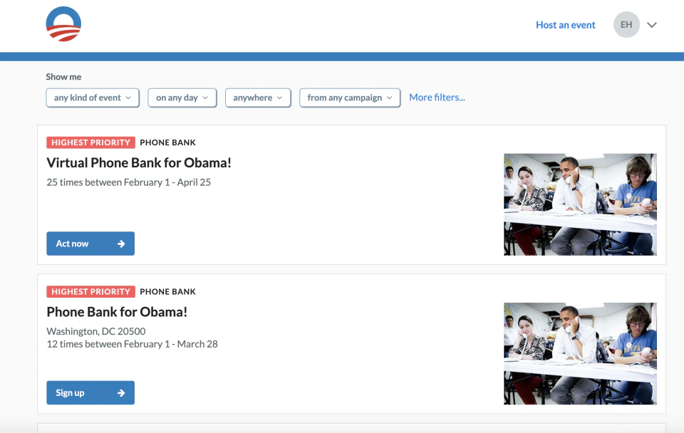 screenshot of Mobilize