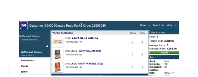 screenshot of Mobisale