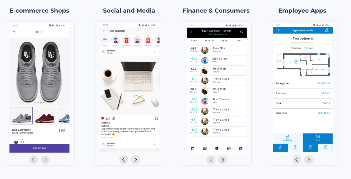 screenshot of Mobsted