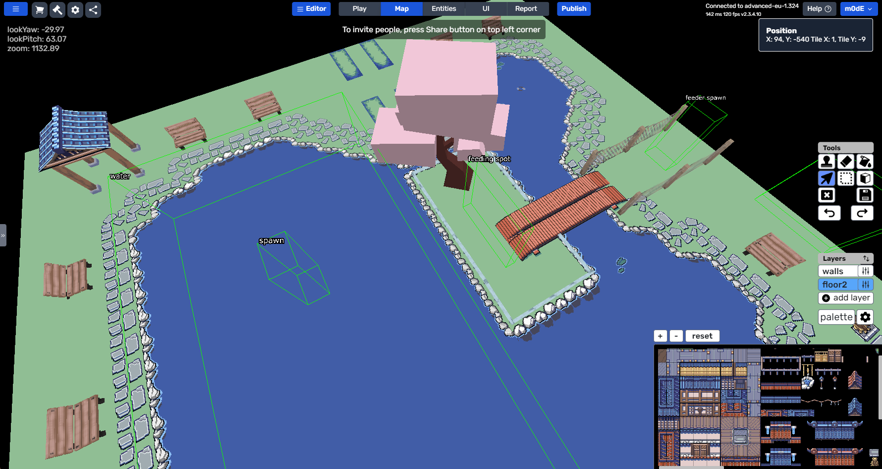 screenshot of Moddio