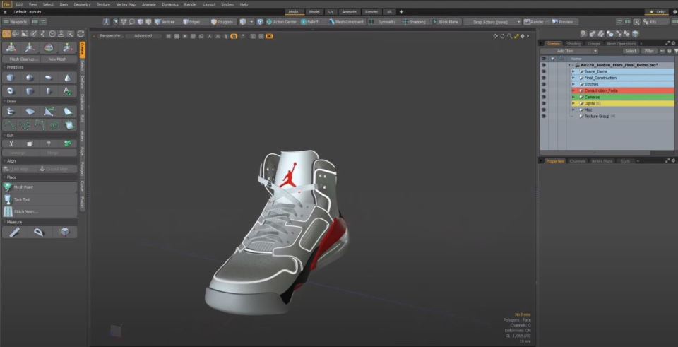screenshot of Modo