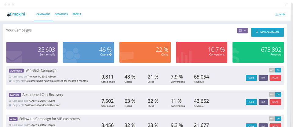 screenshot of Mokini