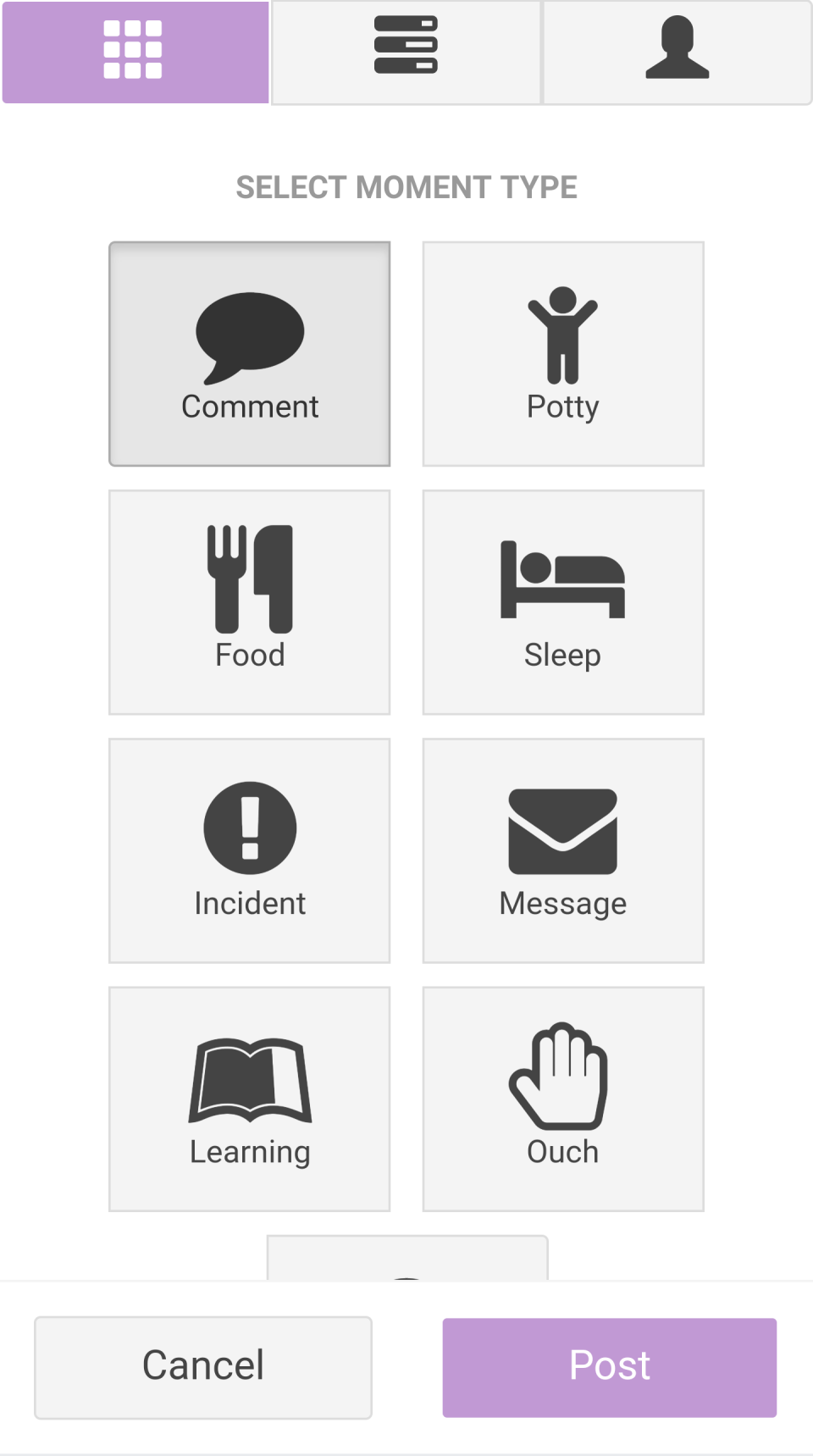 screenshot of MomentPath
