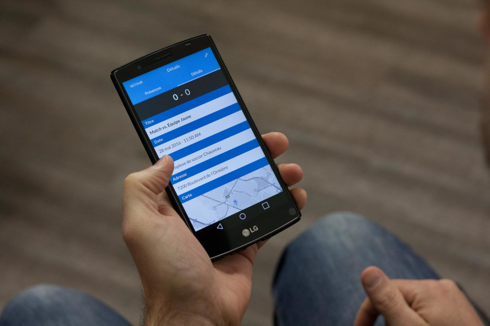 screenshot of MonClubSportif