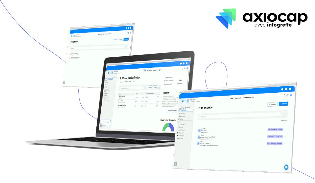 screenshot of MonJuridique.infogreffe