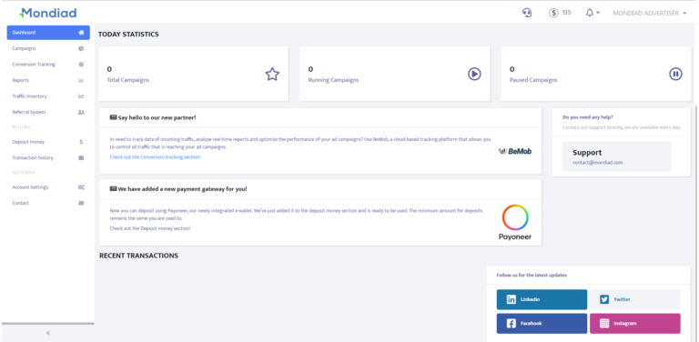 screenshot of Mondiad