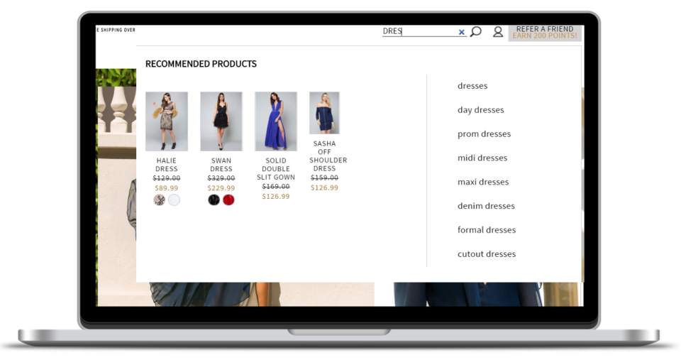 screenshot of Monetate