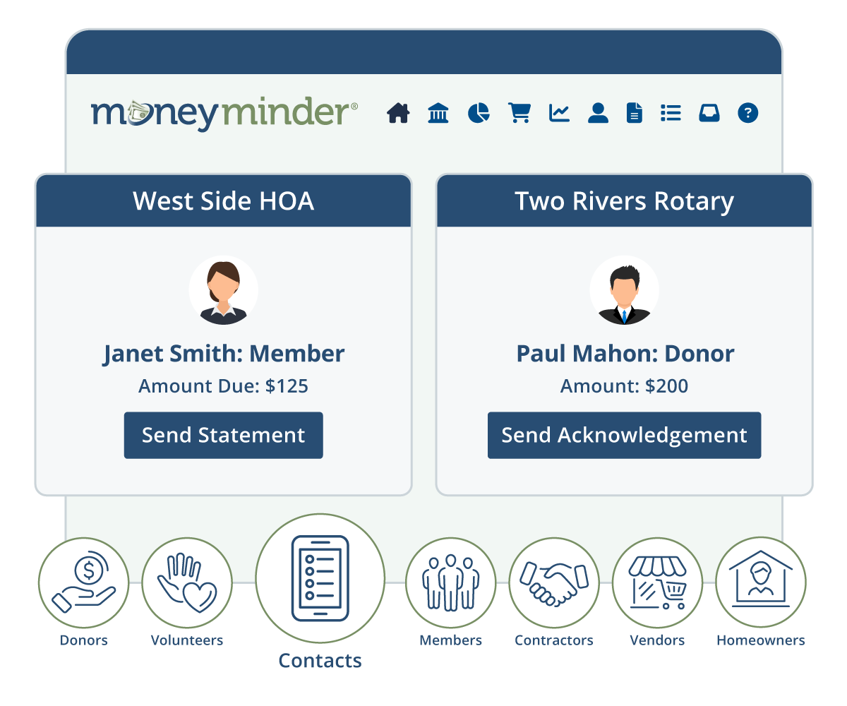 screenshot of MoneyMinder