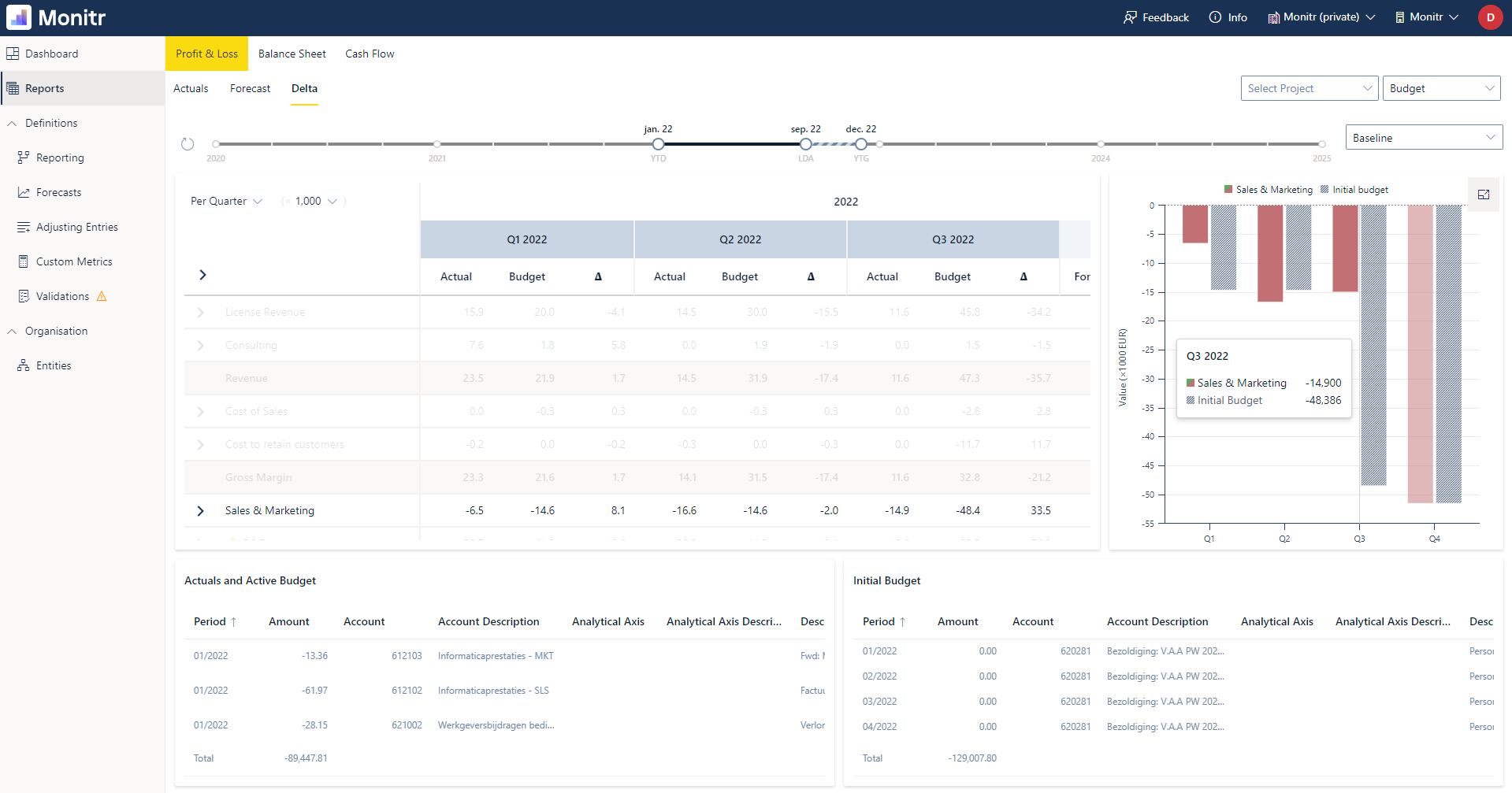 screenshot of Monitr