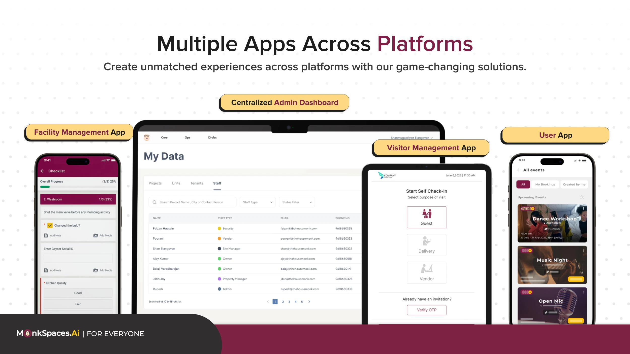 screenshot of MonkSpaces.Ai