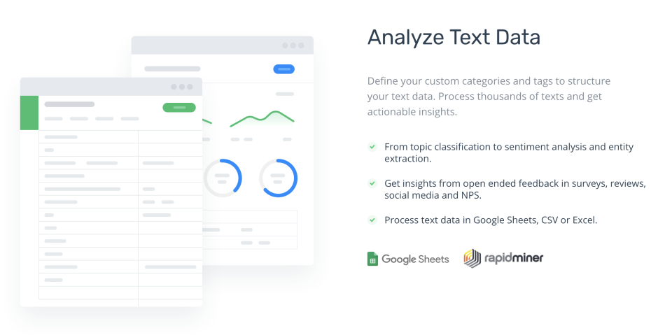 screenshot of MonkeyLearn