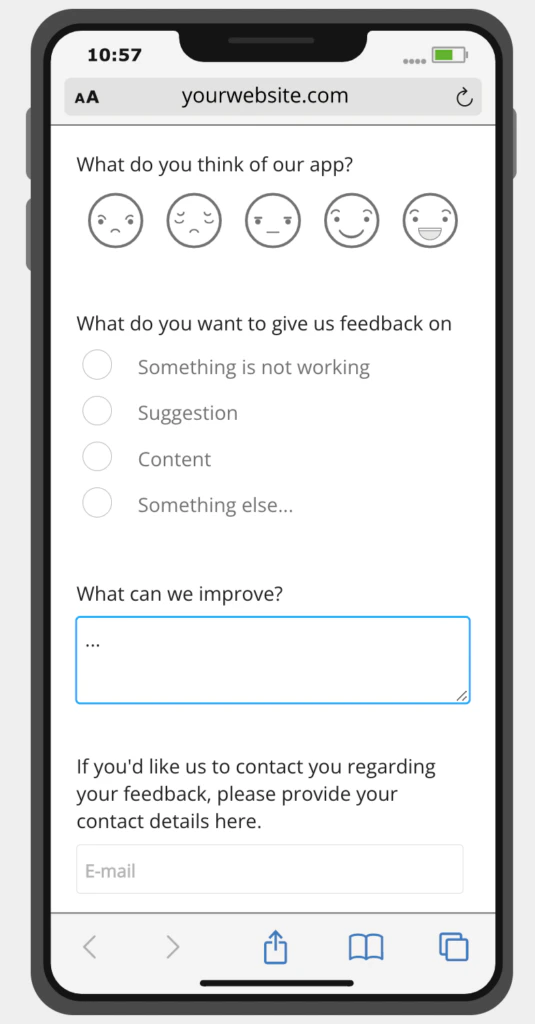 screenshot of Mopinion