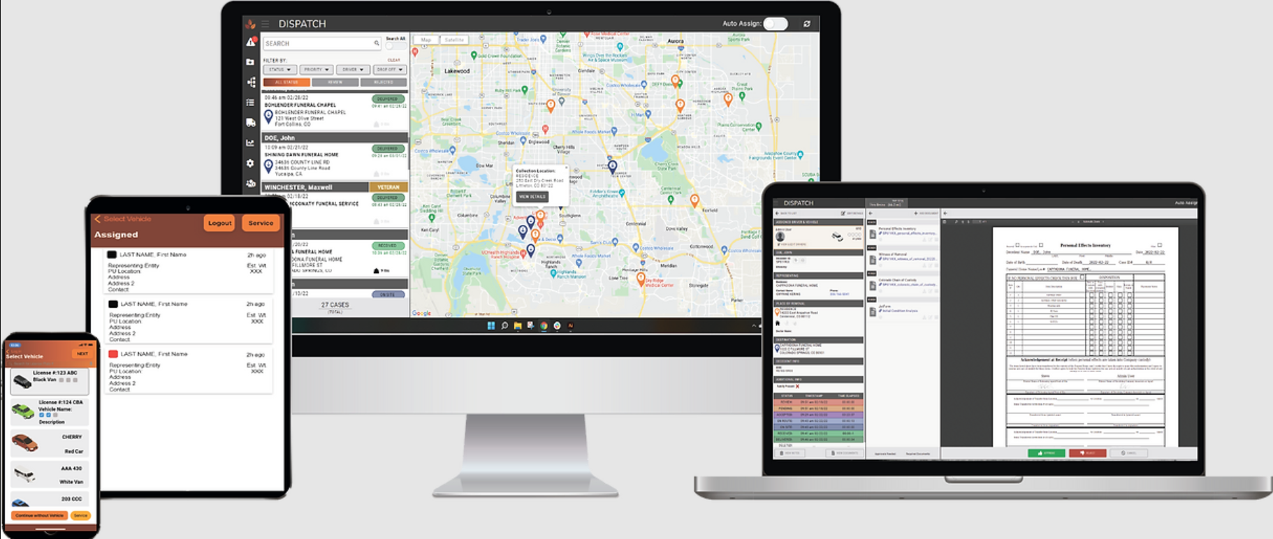 screenshot of MorTrack