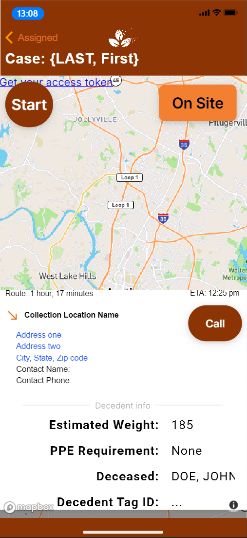 screenshot of MorTrack