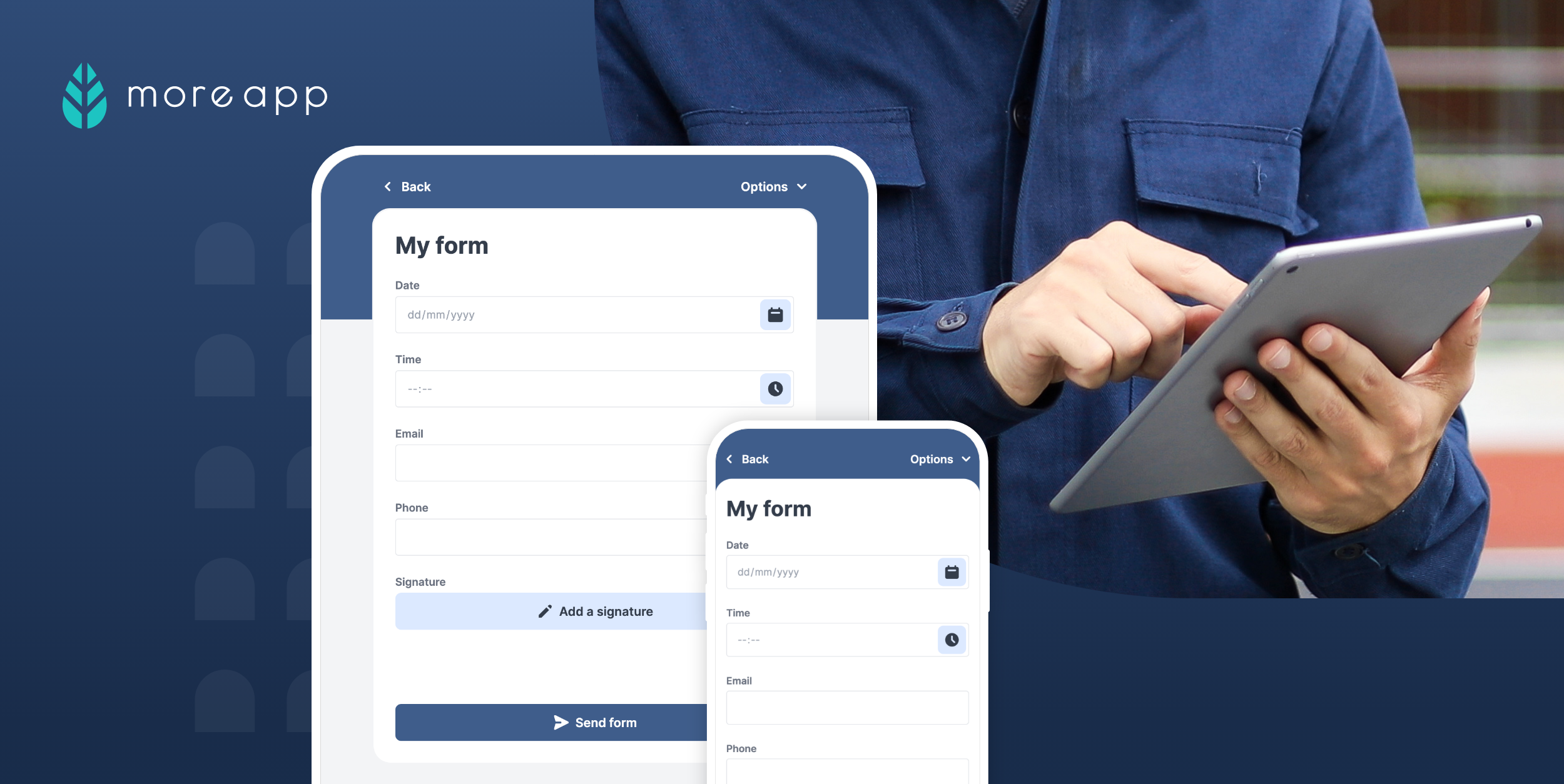 screenshot of MoreApp
