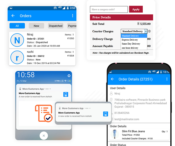 screenshot of MoreCustomersApp