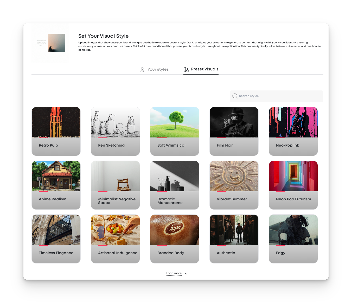 screenshot of MorningAI