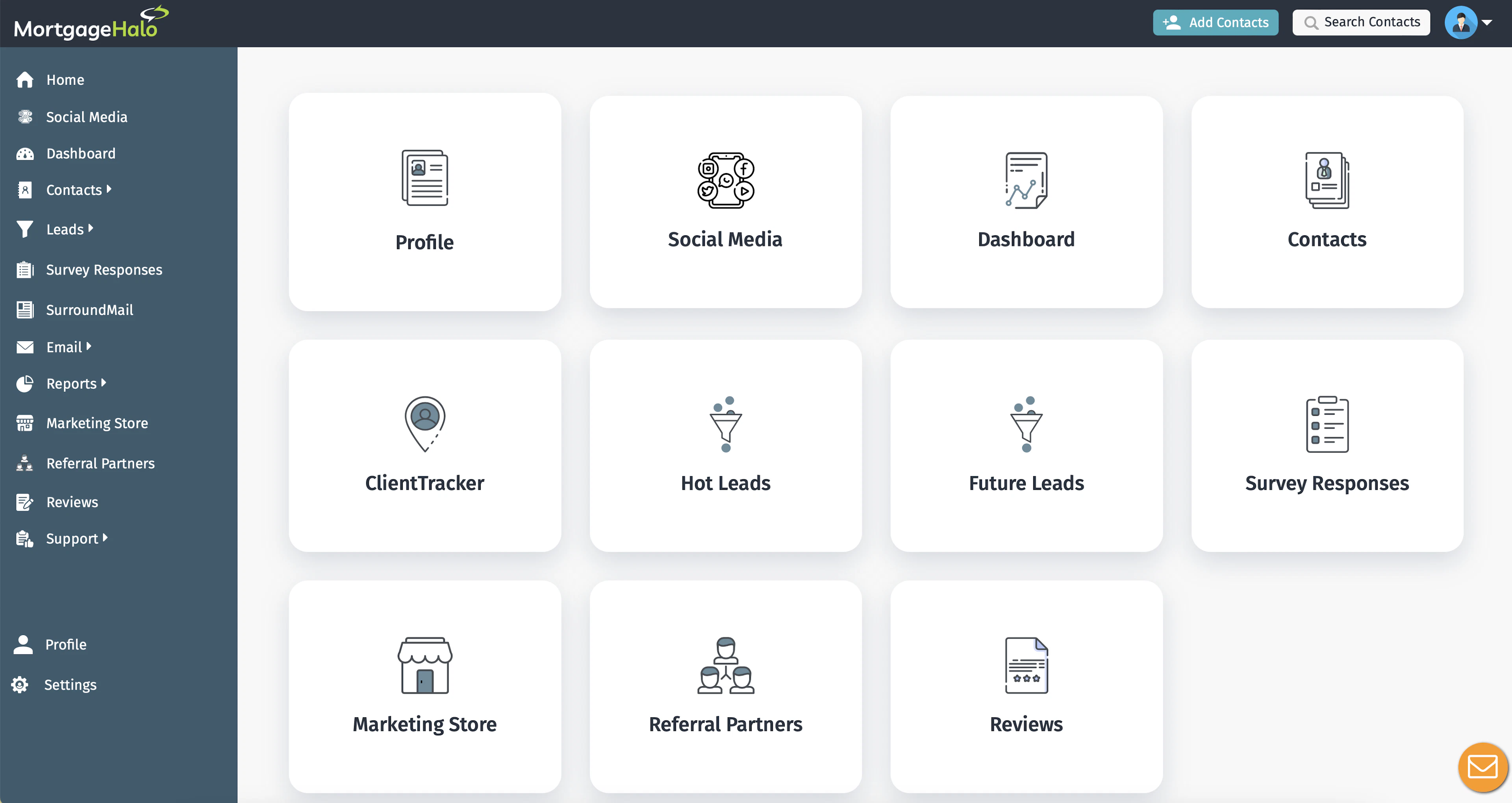 screenshot of MortgageHalo