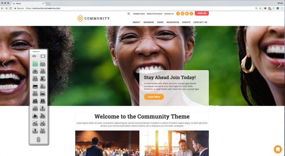 screenshot of Morweb.org