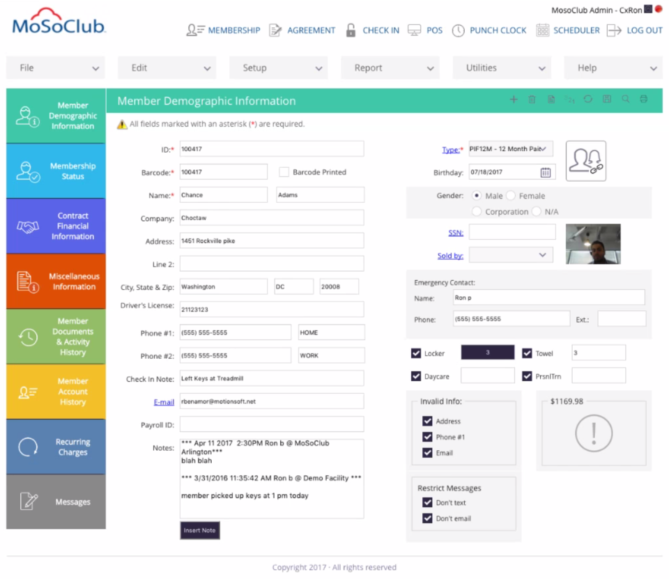 screenshot of MotionSoft