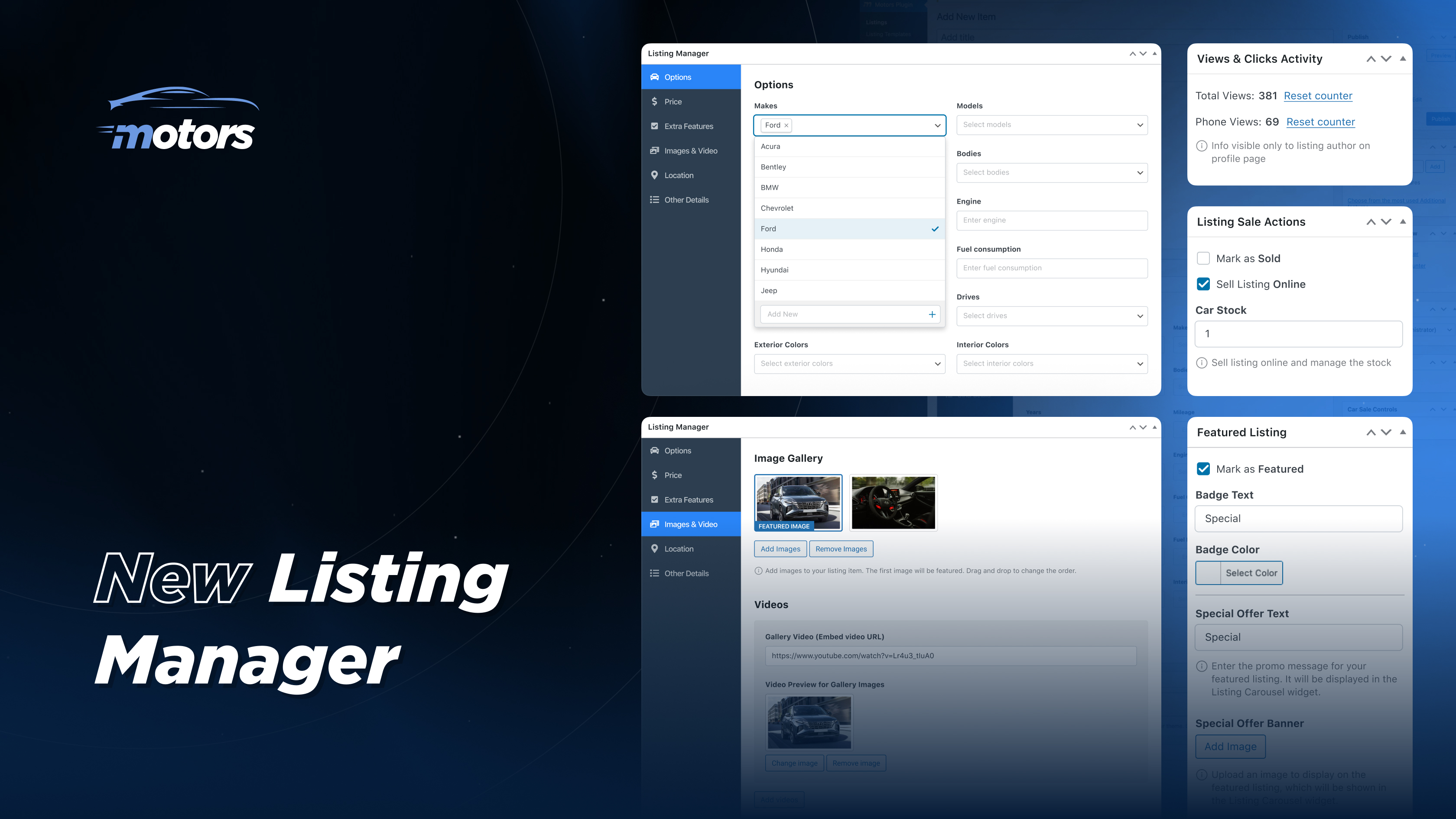 screenshot of Motors