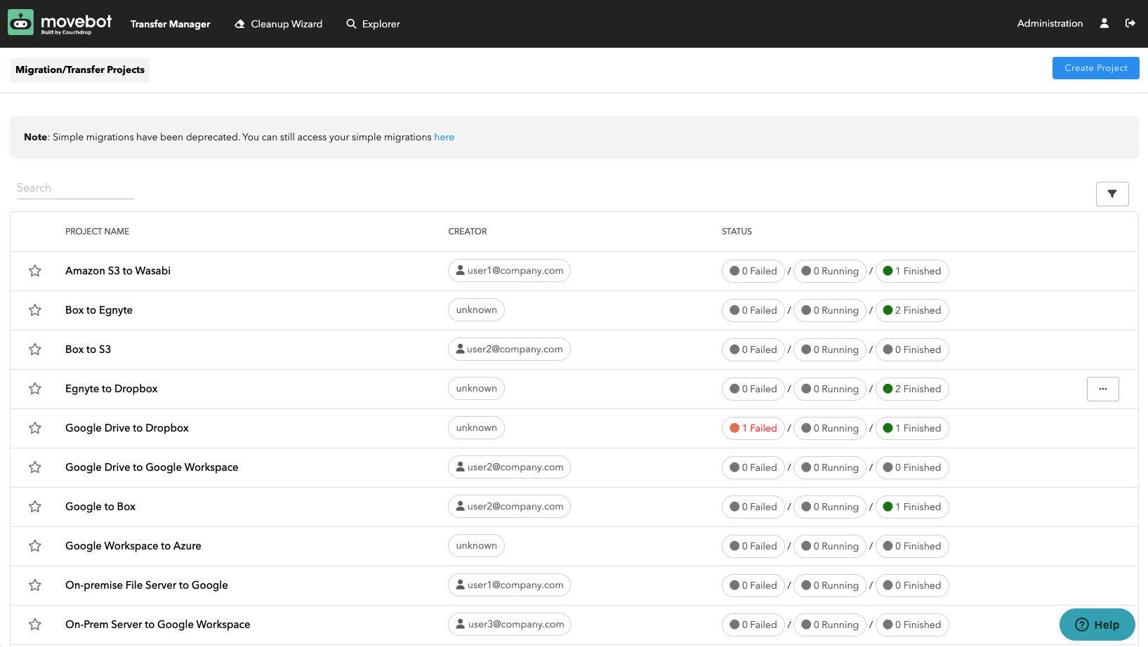 screenshot of Movebot
