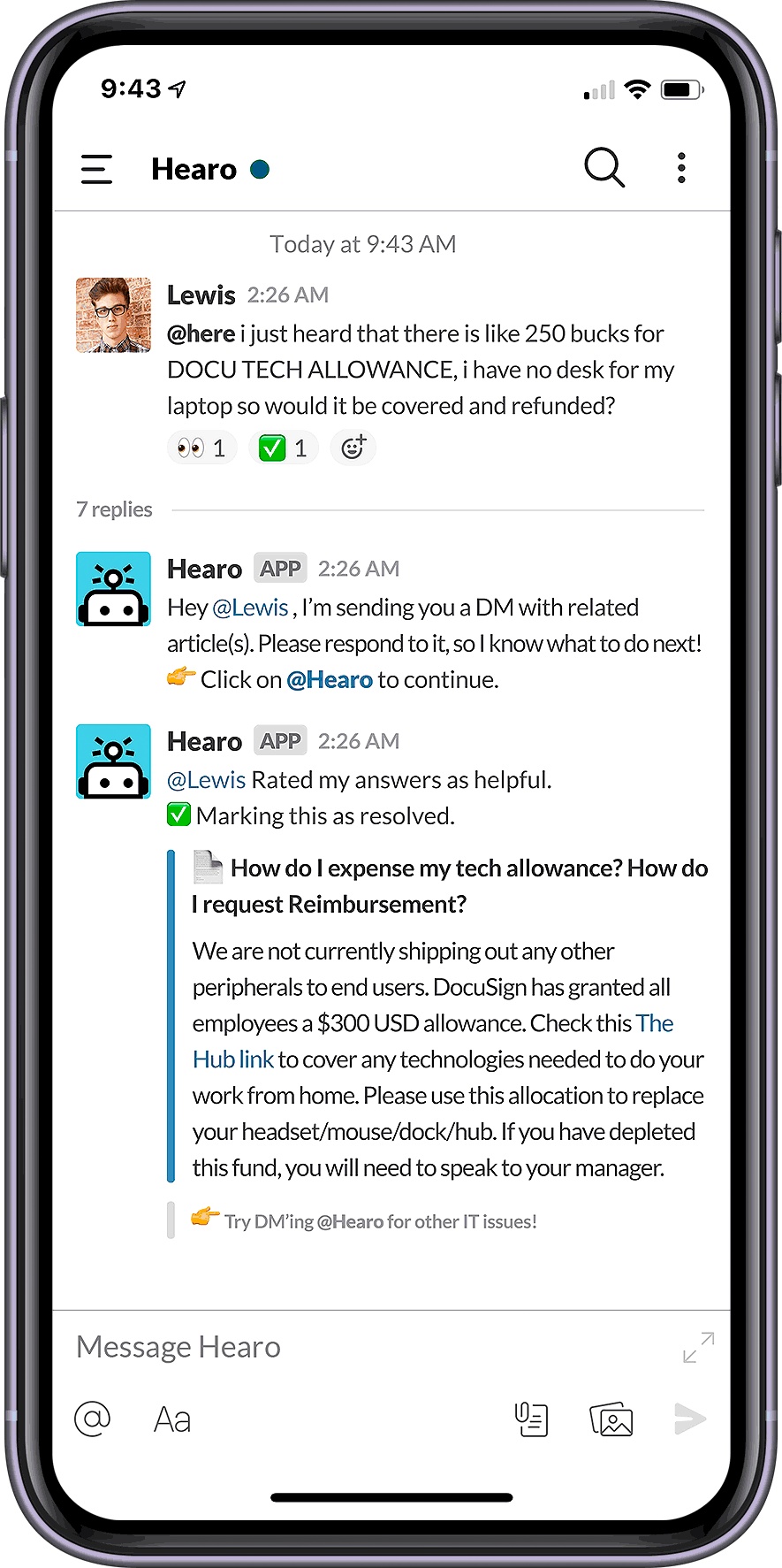 screenshot of Moveworks