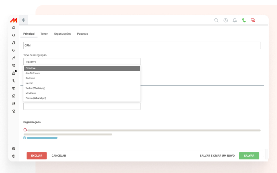 screenshot of Movidesk