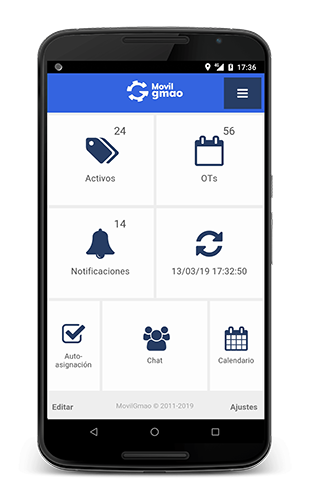 screenshot of MovilGmao