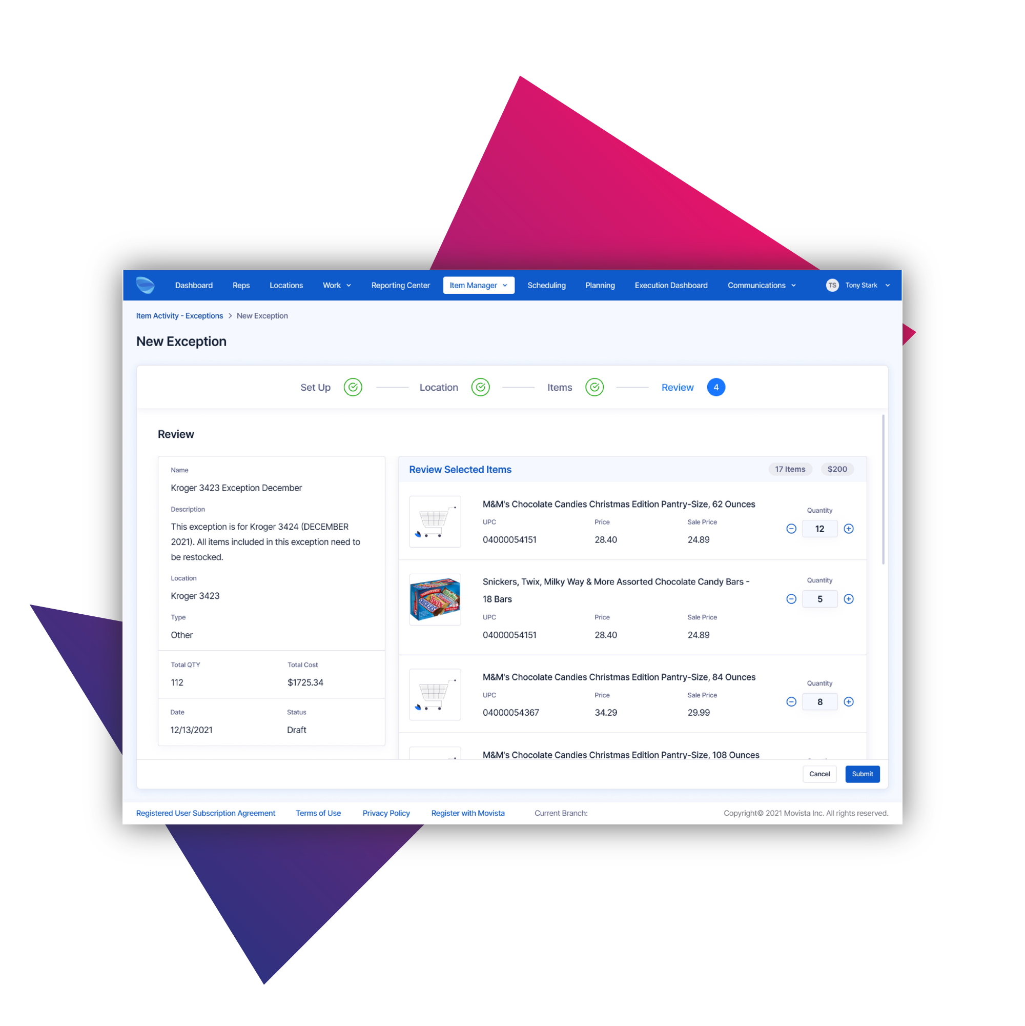 screenshot of Movista