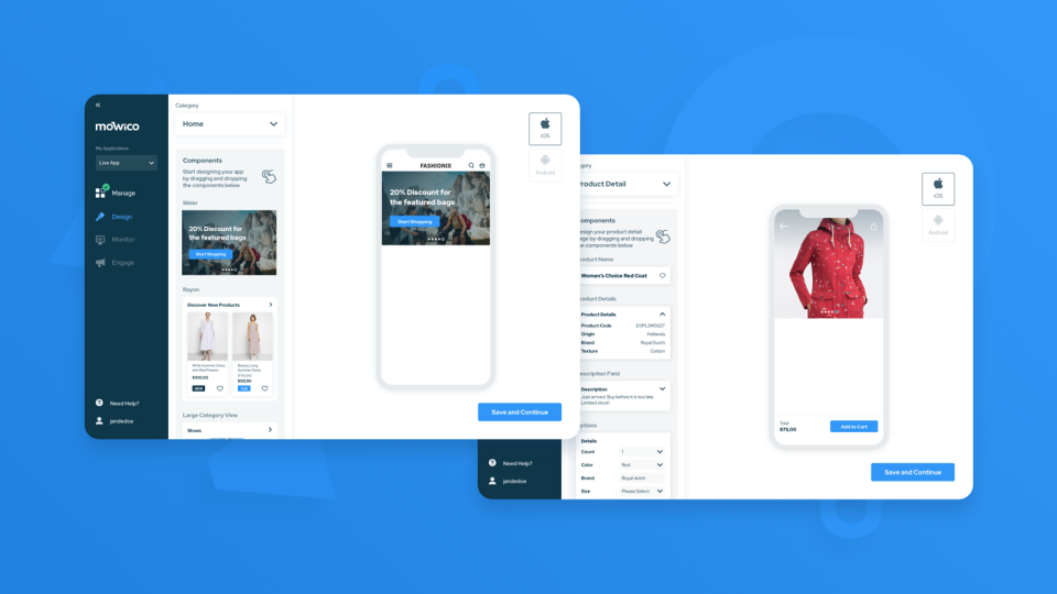 screenshot of Mowico