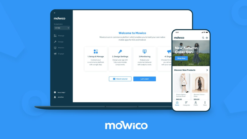 screenshot of Mowico