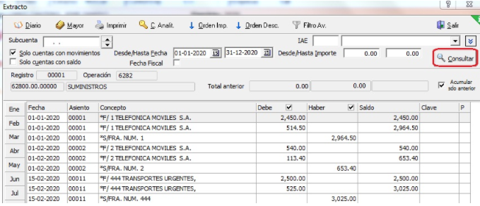 screenshot of MsConta