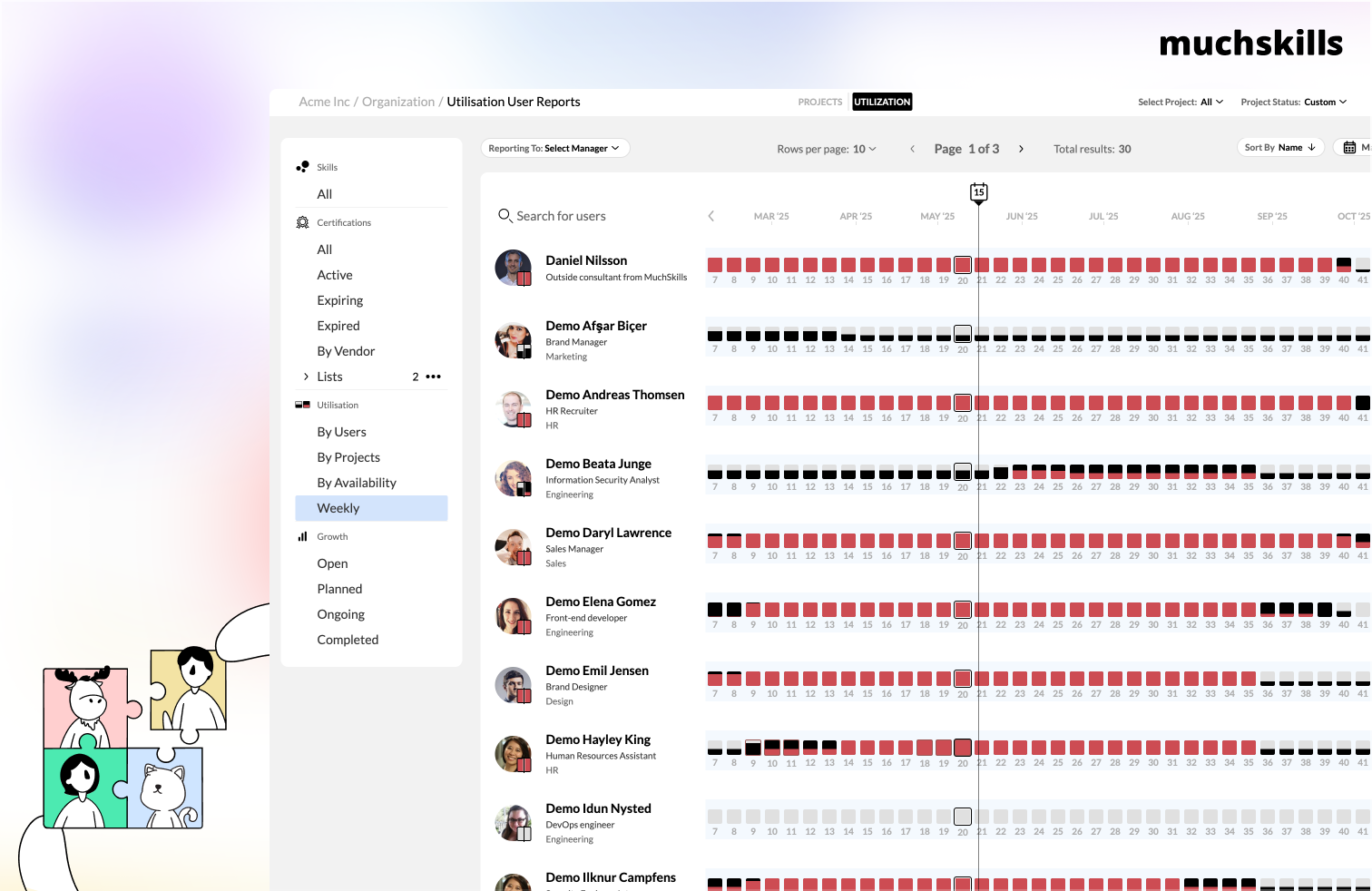screenshot of MuchSkills