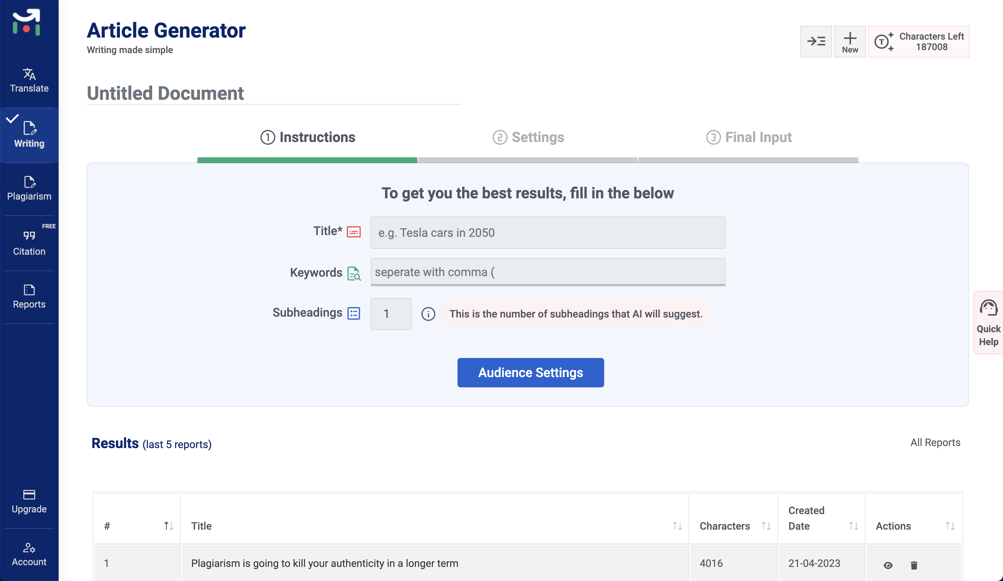 screenshot of Multilings